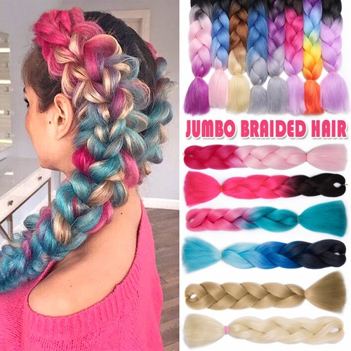 Ombre crochet briad afro - crochet, long