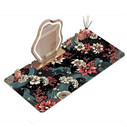 Floral waves bedruckte - -,